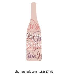 Vector Wine Bottle Silhouette Stock Vector (Royalty Free) 182617451 | Shutterstock