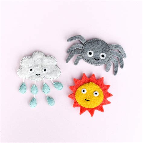 Itsy Bitsy Spider (Incy Wincy Spider), Finger Puppet Set | Tara Treasures