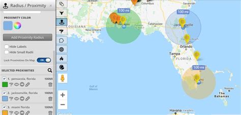 Driving Radius Map Tool - Create a Radius Map | Maptive