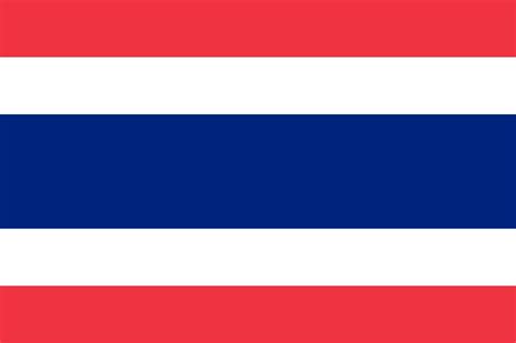 Thailand flag color codes