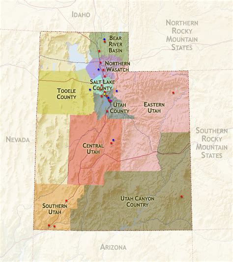 Regional map for the Manti Utah Temple | ChurchofJesusChristTemples.org