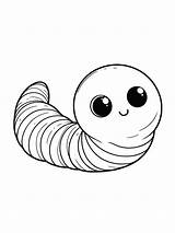 Earthworm coloring Pages sketch template