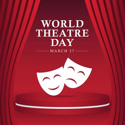 World theatre day concept march 27 vector 6713228 Vector Art at Vecteezy