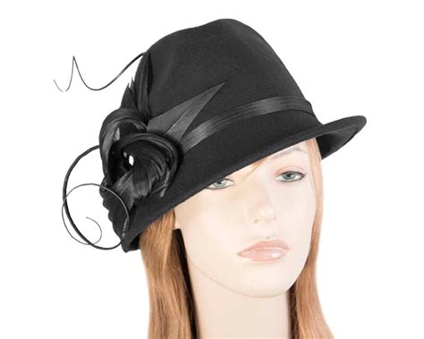 Black fashion trilby hat by Fillies Collection Online in Australia ...