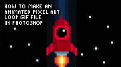 How to Make an Animated Pixel Art Loop GIF File in Photoshop animated gif