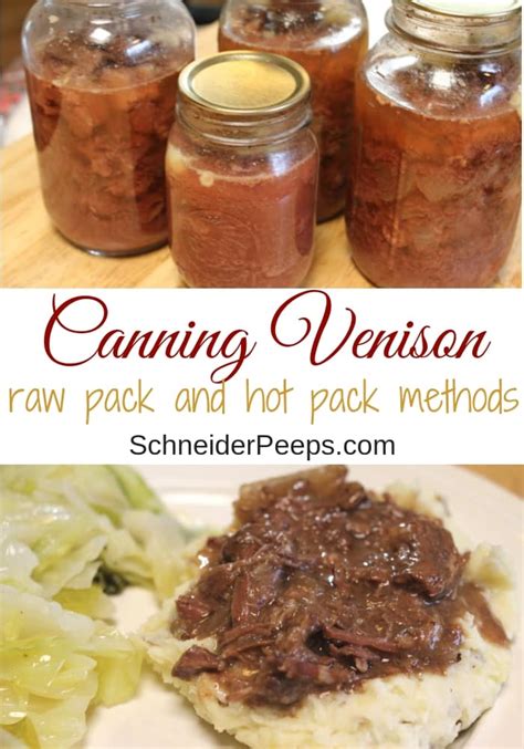 Canning Venison with the Hot Pack or Raw Pack Method - SchneiderPeeps