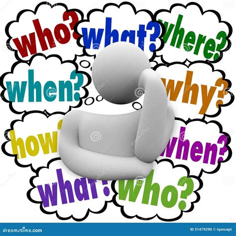 How, Why, When And Where Stock Photo | CartoonDealer.com #49873290