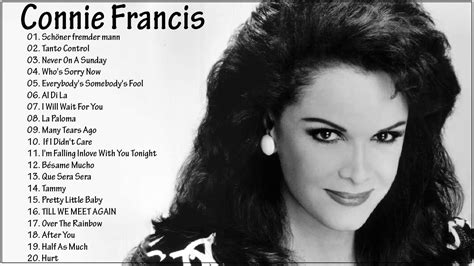 Connie Francis Very Best Songs Playlist - Connie Francis Greatest Hits Full Album - YouTube Music