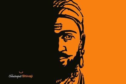 Chhatrapati Shivaji Maharaj Waterproof Vinyl Sticker Poster || (24X36 inches) can1955-3 Fine Art ...