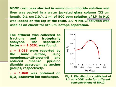 PPT - Separation of lithium isotopes by chemical exchange ...