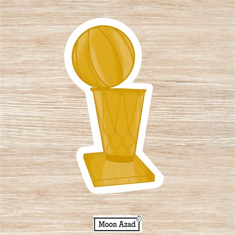 Basketball Finals Trophy Stickers - Etsy