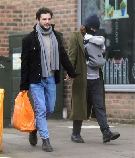 Kit Harington, Rose Leslie photographed with baby boy