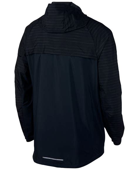 Nike Synthetic Essential Hooded Water-resistant Running Jacket in Blue ...