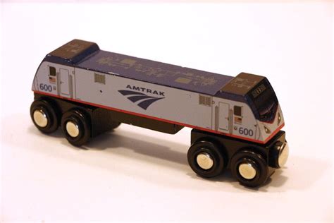 Wooden Amtrak ACS-64 Toy Train - RARE - Thomas/Brio Compatible ...