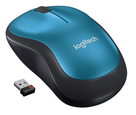 Mouse Logitech M185 Wireless 910-003636 2.4GHz Preto Azul - Logitech