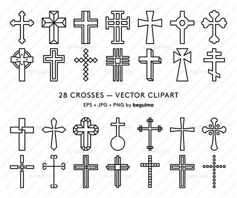 Cross Catholic Religion Religious Symbol Clip Art | Etsy