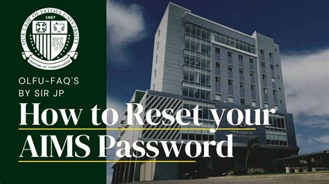 FAQ: How to Reset your AIMS Password | The Academic Information ...