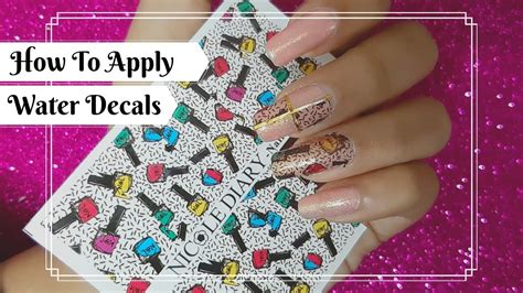 How To Apply Water Decals || Nail Art Tutorial - YouTube