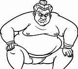Sumo coloring page  Free Printable pages On Colooricom sketch template