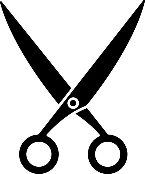 Black and White scissors icon in flat style. 24277451 Vector Art at Vecteezy