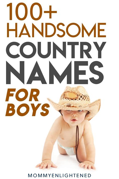 Country Names for Boys That You're Gonna Love (+ meaning and origin!) | Cowboy baby names, Baby ...