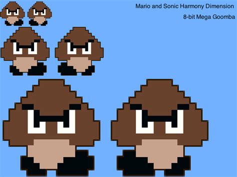 8-bit Mega Goomba Sprite Sheet (MSHD) by MajorGeniePonyGirl80 on DeviantArt