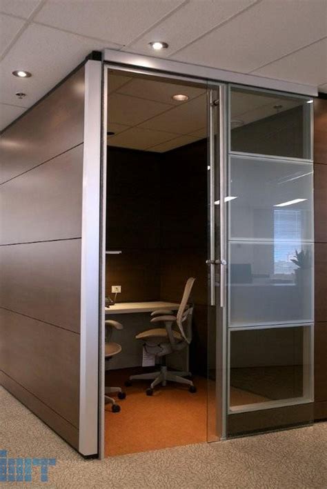 Frameless Glass Sliding Doors for modular office partitions