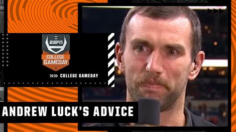 Andrew Luck shares advice on playing in big games | College GameDay - YouTube