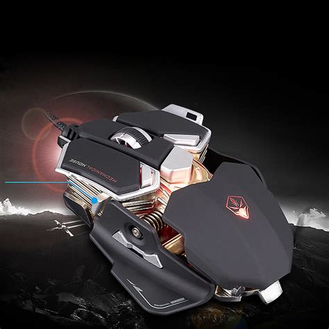 9 Buttons Optical Gaming Macros Mouse 800-4000 DPI 4 Colors Light ...