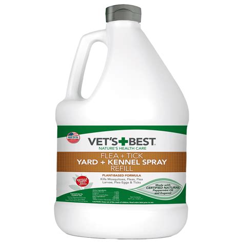 Vet's Best Flea and Tick Yard and Kennel Spray | Yard Treatment Spray Kills Mosquitoes, Fleas ...