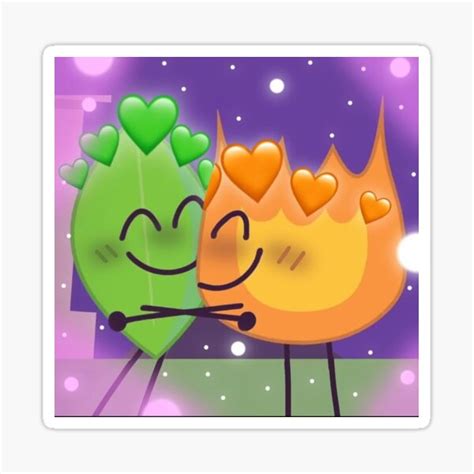 "Firey and Leafy" Sticker for Sale by 04sBestShop | Redbubble