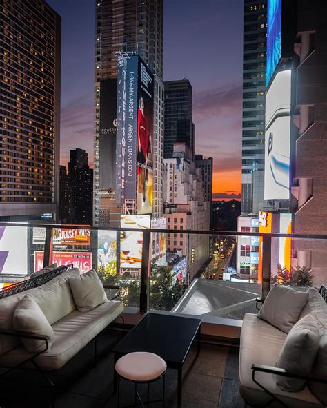 The Times Square EDITION Hotel – New York, NY, USA – Times Square Terrace View – TRAVOH