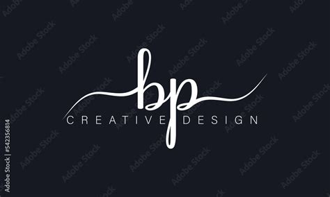 BP logo design. BP handwriting initial logo design vector. Stock Vector ...