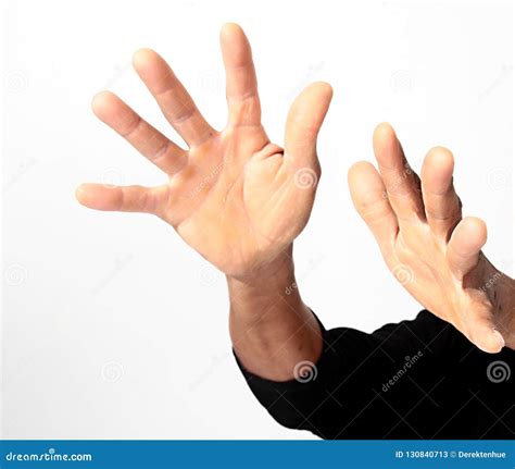 Open palm hand gesture stock image. Image of closeup - 130840713