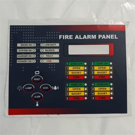 Black (Base) 0.6mm Polycarbonate Fire Alarm Panel Sticker at Rs 75 ...