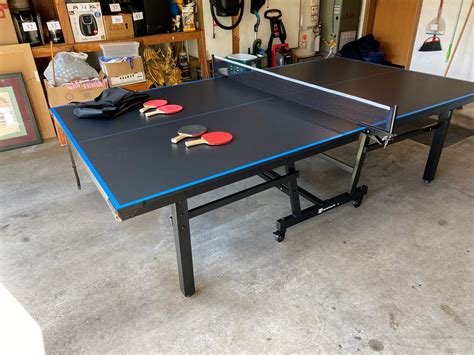 Lot # 60 - Like New Tournament Size Folding MD-Sports Ping Pong Table - Adam's Northwest Estate ...