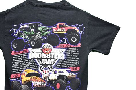 90s monster jam monster truck tee shirt size small | Etsy