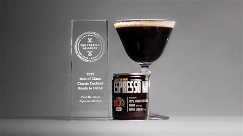 Post Meridiem Espresso Martini awarded Best Of Class award at SFWSC