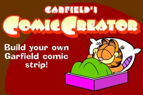 Play Free! Garfield Comic Creator game: Build your own Garfield comic ...