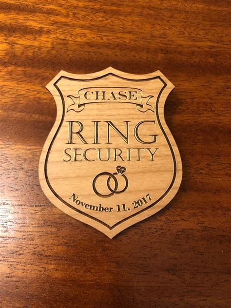 Ring Security Badge for Ring Bearer | Etsy | Ring security badges, Ring security, Security badge