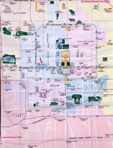 Beijing City Map (1) City Centre in General , by China Report