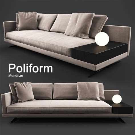 Sofa mondrian poliform 3D model - TurboSquid 1178069