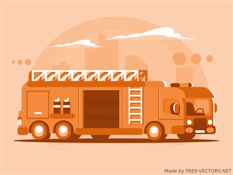 Fire truck vector - Transportation - FREE-VECTORS.NET