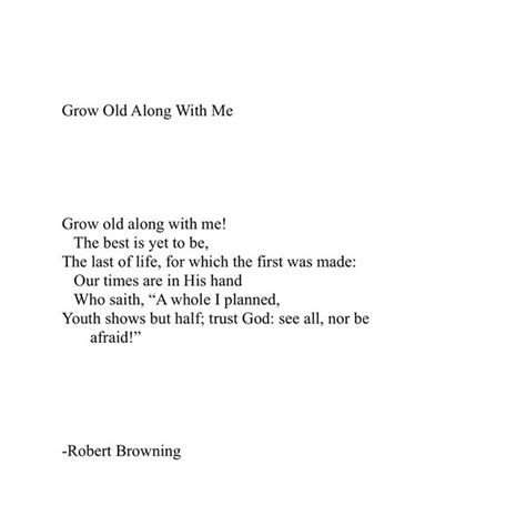 Robert Browning Poem Grow Old With Me - Etsy