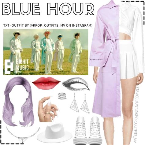 TXT - BLUE HOUR MV INSPIRED OUTFIT 3 (@KPOP_OUTFITS_MV ON INSTAGRAM) | Kpop outfits, Kpop ...