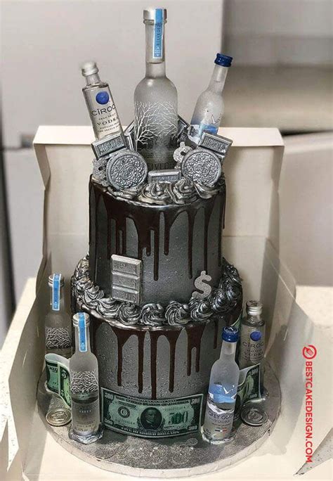 50 Vodka Cake Design (Cake Idea) - October 2019 | Unique birthday cakes, 21st birthday cakes ...