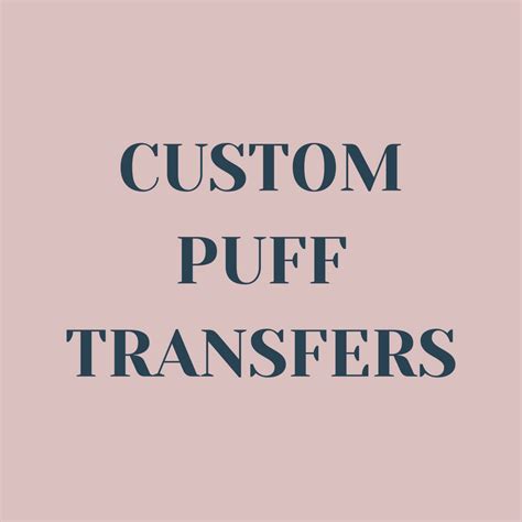 Custom Puff Screen Print Transfer – Dapper Designs