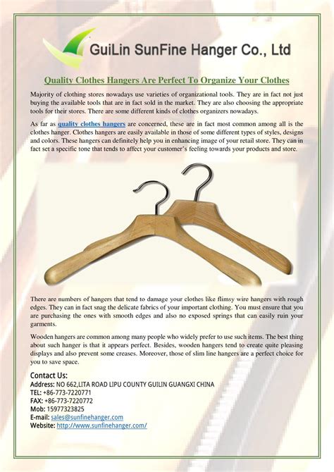 PPT - Quality Clothes Hangers Are Perfect To Organize Your Clothes PowerPoint Presentation - ID ...