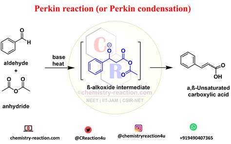 Perkin Reaction (Perkin Condensation): definition| mechanism| example ...