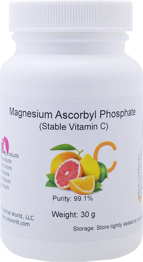 Amazon.com: Magnesium Ascorbyl Phosphate (MAP) Powder, Stable Vitamin C, 30 gQ : Health & Household